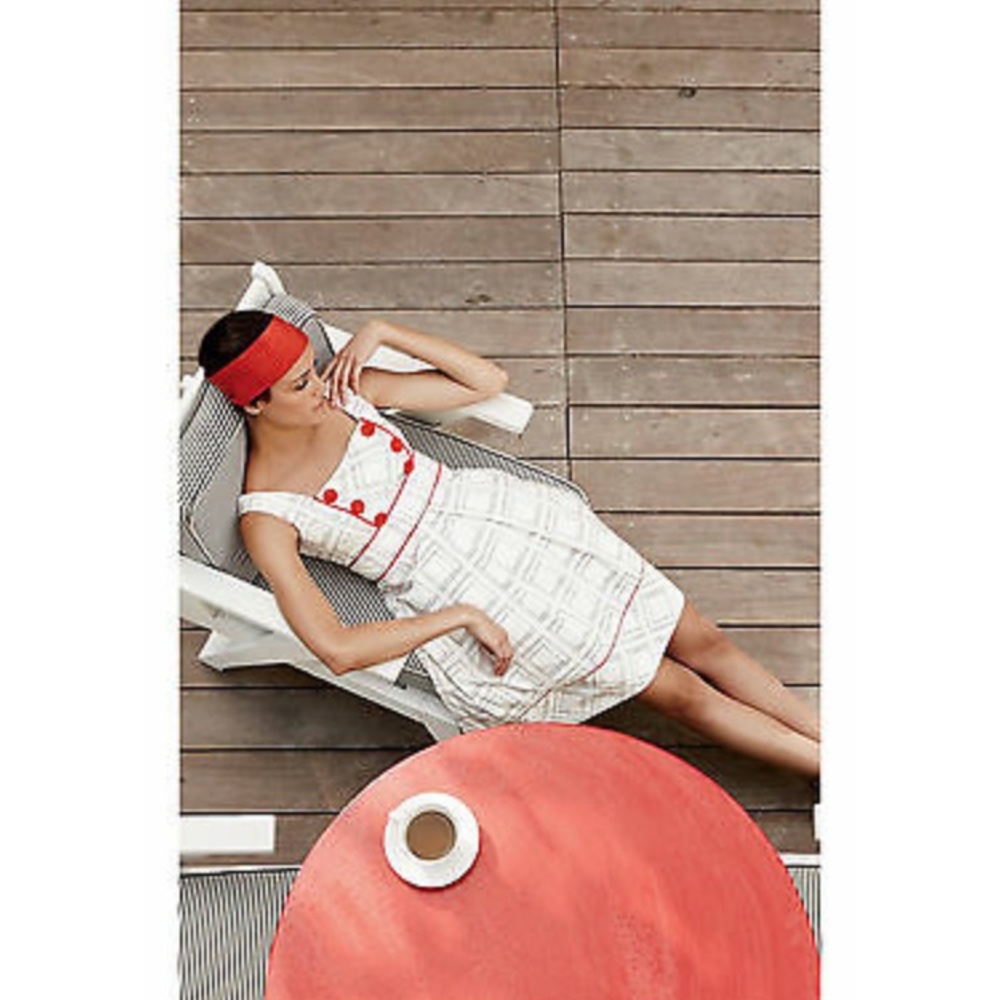 Floreat Anthropologie Orange Sun Dress Size 4 - Picture 8 of 8